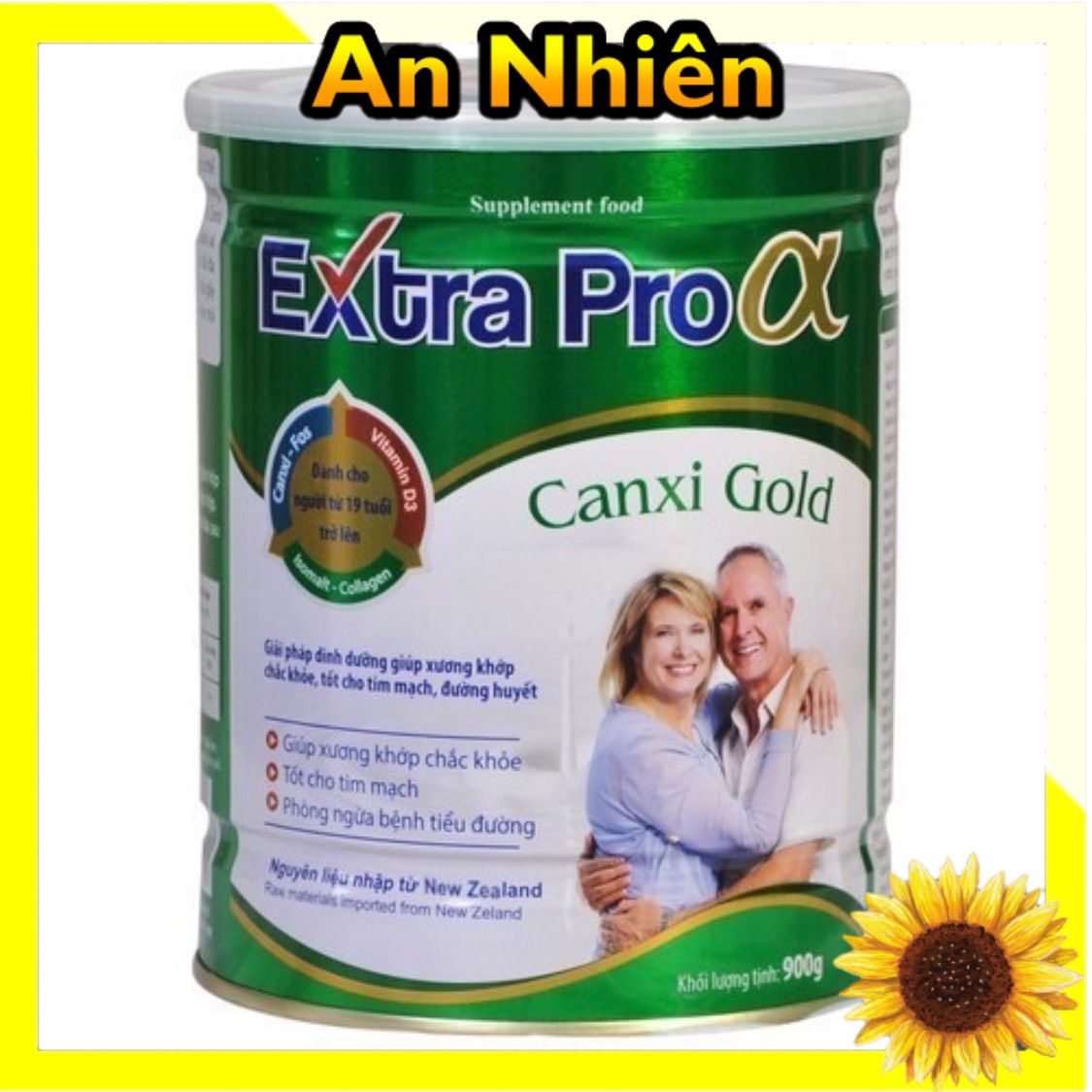 Sữa canxi cho người già Extra Pro Canxi 900gr