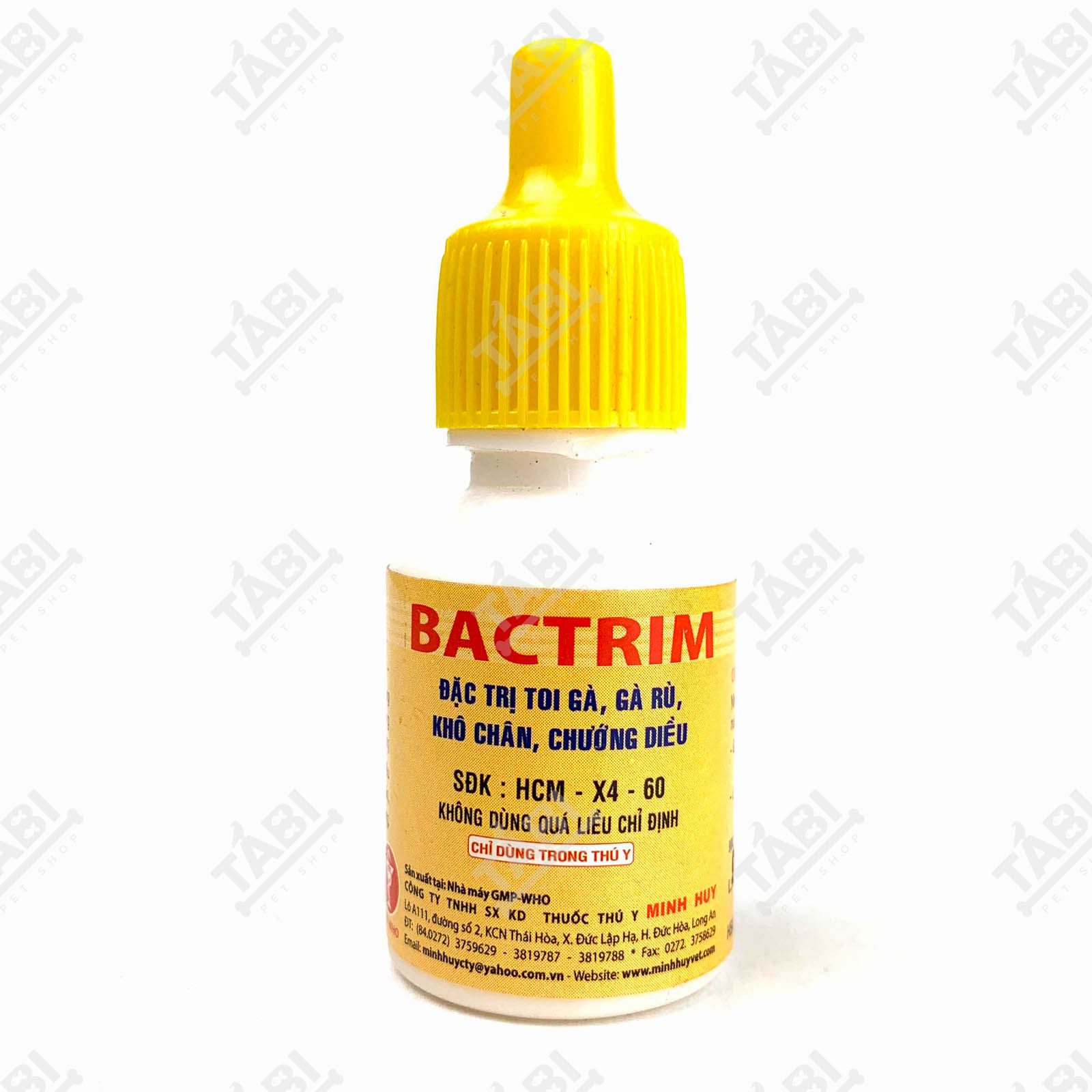 1 chai bactrim 5ml tr.ị toi gà gà rù khô chân chướng diều.