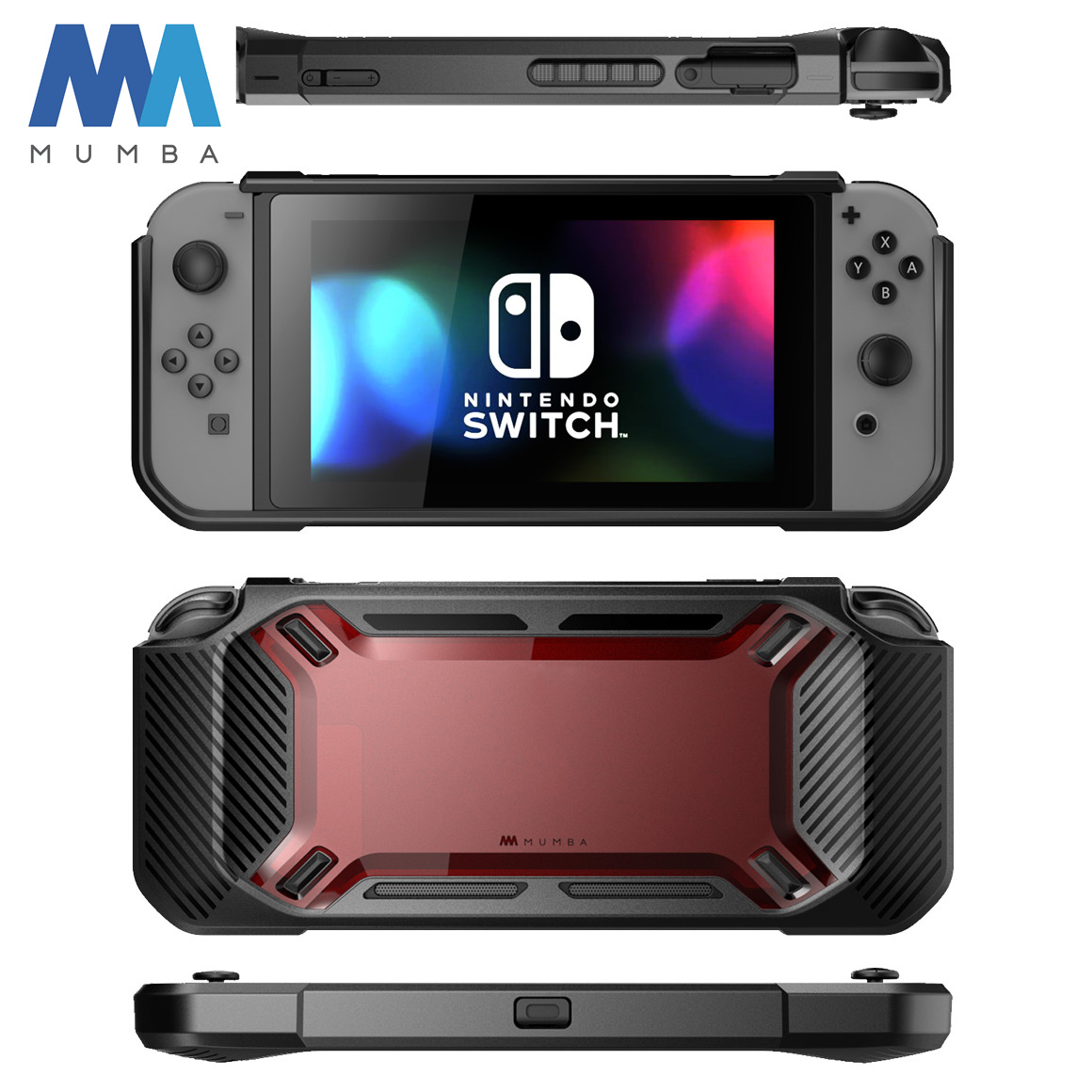 Mumba ốp chống sốc cho nintendo switch ốp cứng gắn cao su mỏng chịu lực mạnh cho nintendo switch 2017