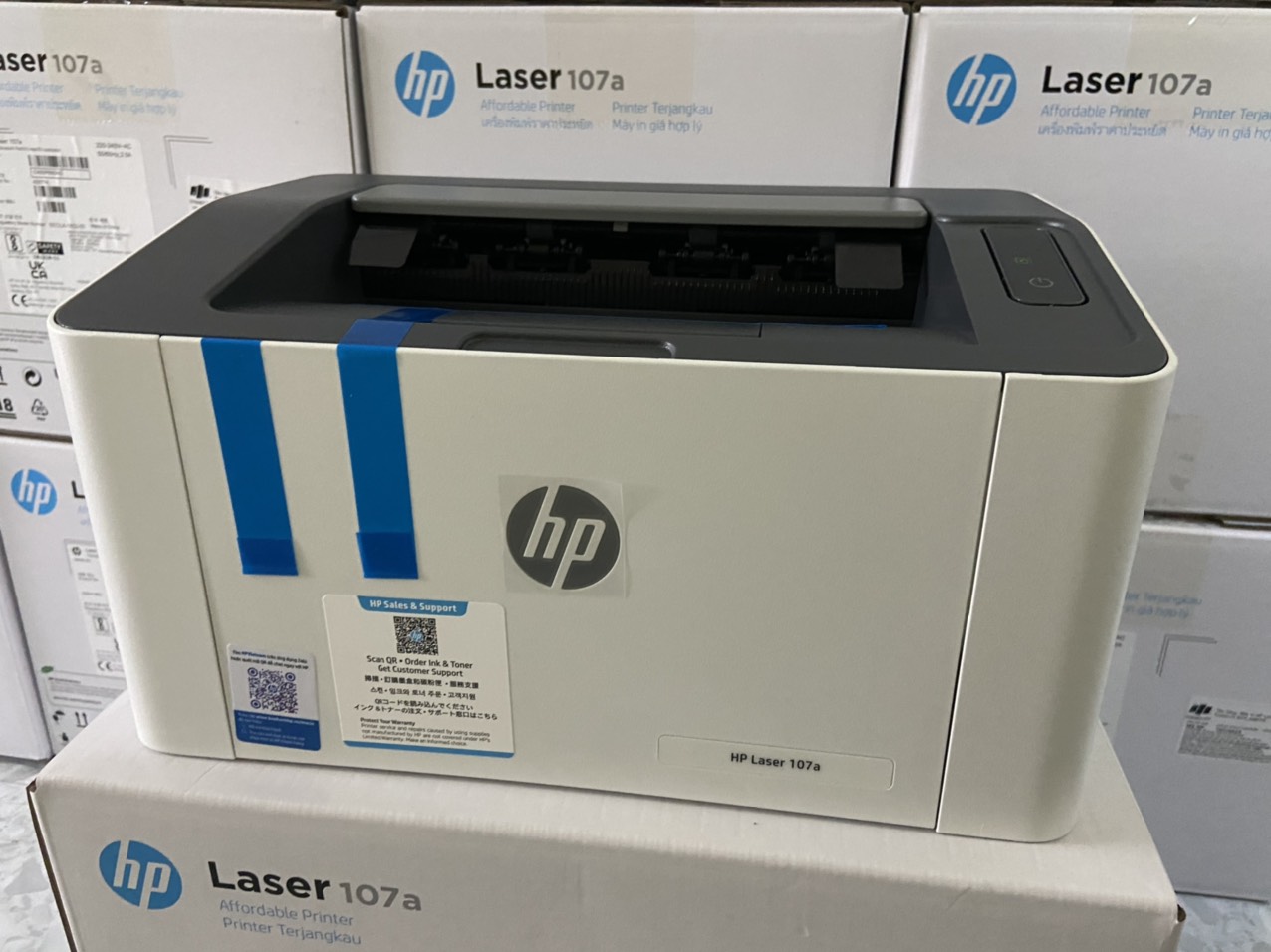 Máy in HP Laser 107a (4ZB77A) - hàng chính hãng hp - bảo hành 12 tháng