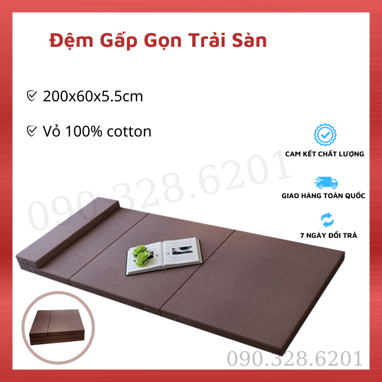 Đệm xếp gọn ZDCD 60x200 , ngủ trưa , du lịch , ngồi nhà ...