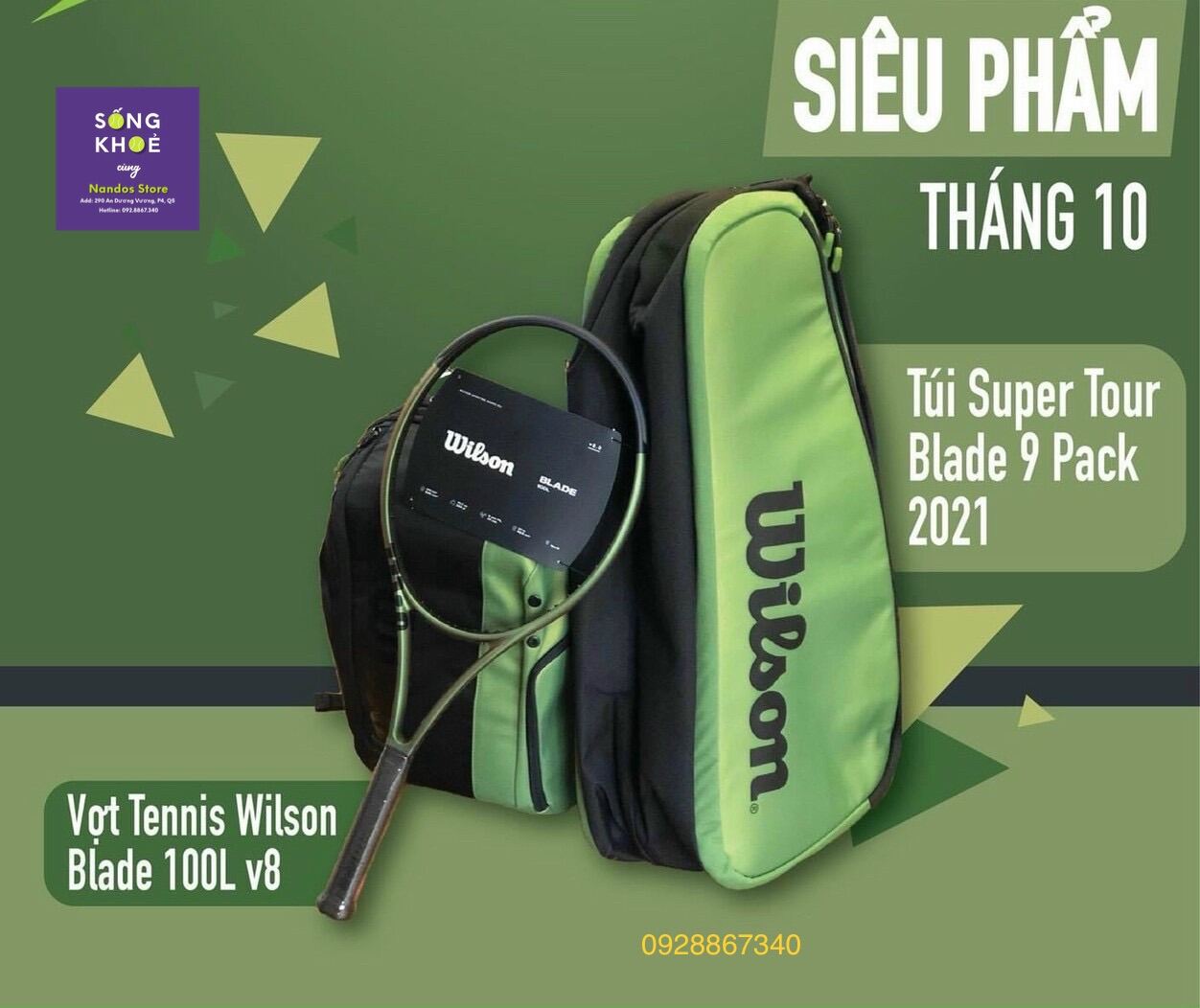 VỢT TENNIS WIL.SON BLADE V tám....đủ trọng lượng