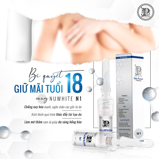 [HCM]Kem Làm Hồng Nhũ Hoa Nuwhite N1 Mibiti Prudente Professional 5ml hàng USA
