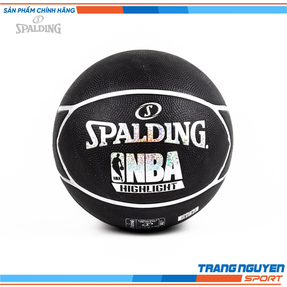 Quả bóng rổ spalding nba highlight hologram silver