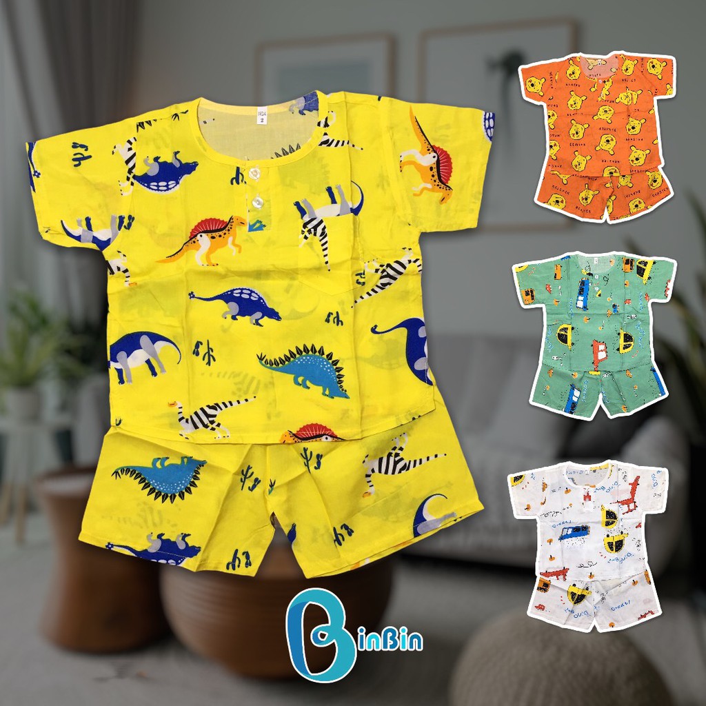 Combo 3 bộ Đồ bộ bé trai bộ tole lanh quần đùi cộc tay | Đồ tole bé trai mặc mát thấm hút mồ hôi | Bộ quần áo trẻ em chất tole 2 da mẫu mới nhất cho bé 5kg - 40kg