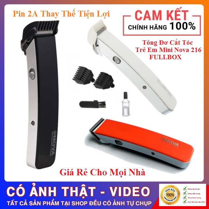 Tông Đơ Cắt Tóc Nova 216 Chuyên Dụng Sử Dụng Cho Bé FULLBOX
