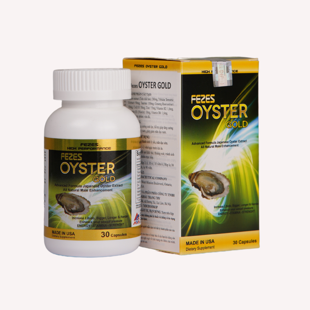 Tinh chất thịt Hàu kết hợp Tinh chất Nhân sâm - Fezes Oyster Gold - Bổ tinh bổ thận Nam