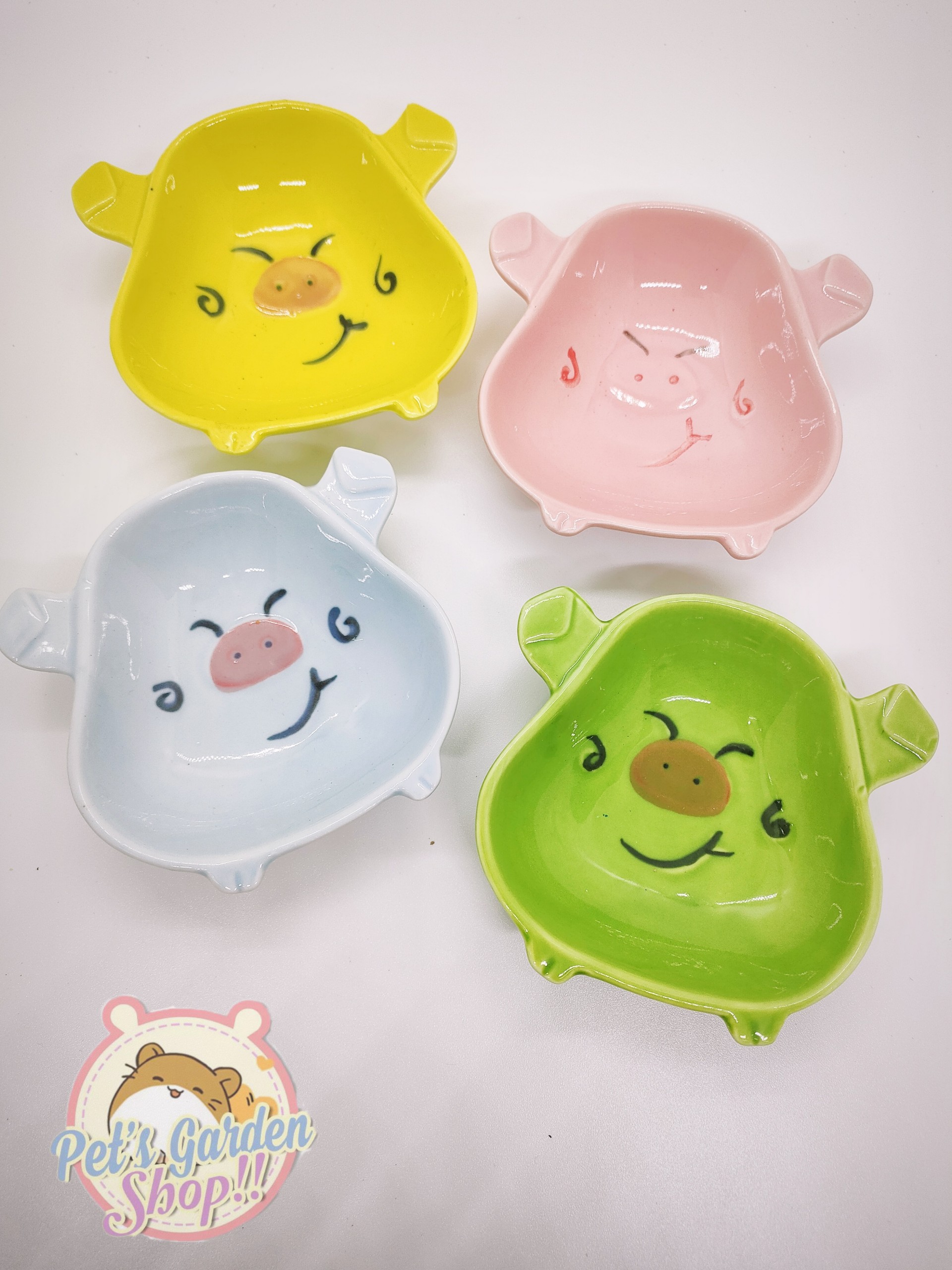 Chén heo nhỏ bằng sứ cho hamster