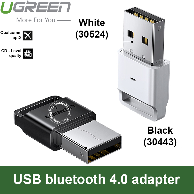 Usb bluetooth dongle v4.0 edr truyền file phát nhạc từ laptop pc ra loa đầu nhận bluetooth tai nghe bluetooth audio hifi ugreen 30524
