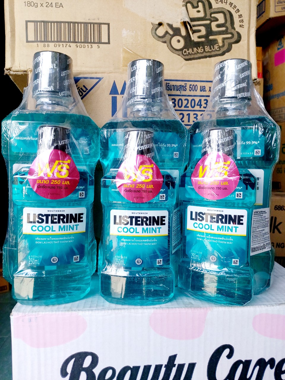 [HCM] NƯỚC SÚC MIỆNG LISTERINE 750ML + 250ML - HÀNG THÁI LAN CHÍNH HÃNG