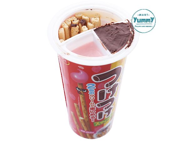 Bánh que wismo richy vị dâu và socola 350g (lốc 10 ly)