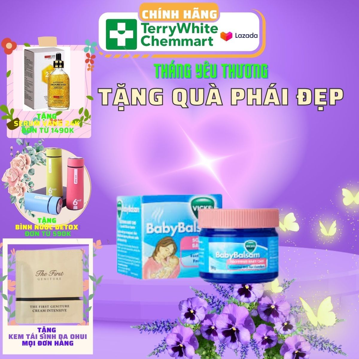 Dầu bôi ấm ngực Vicks Baby Balsam Úc 50g