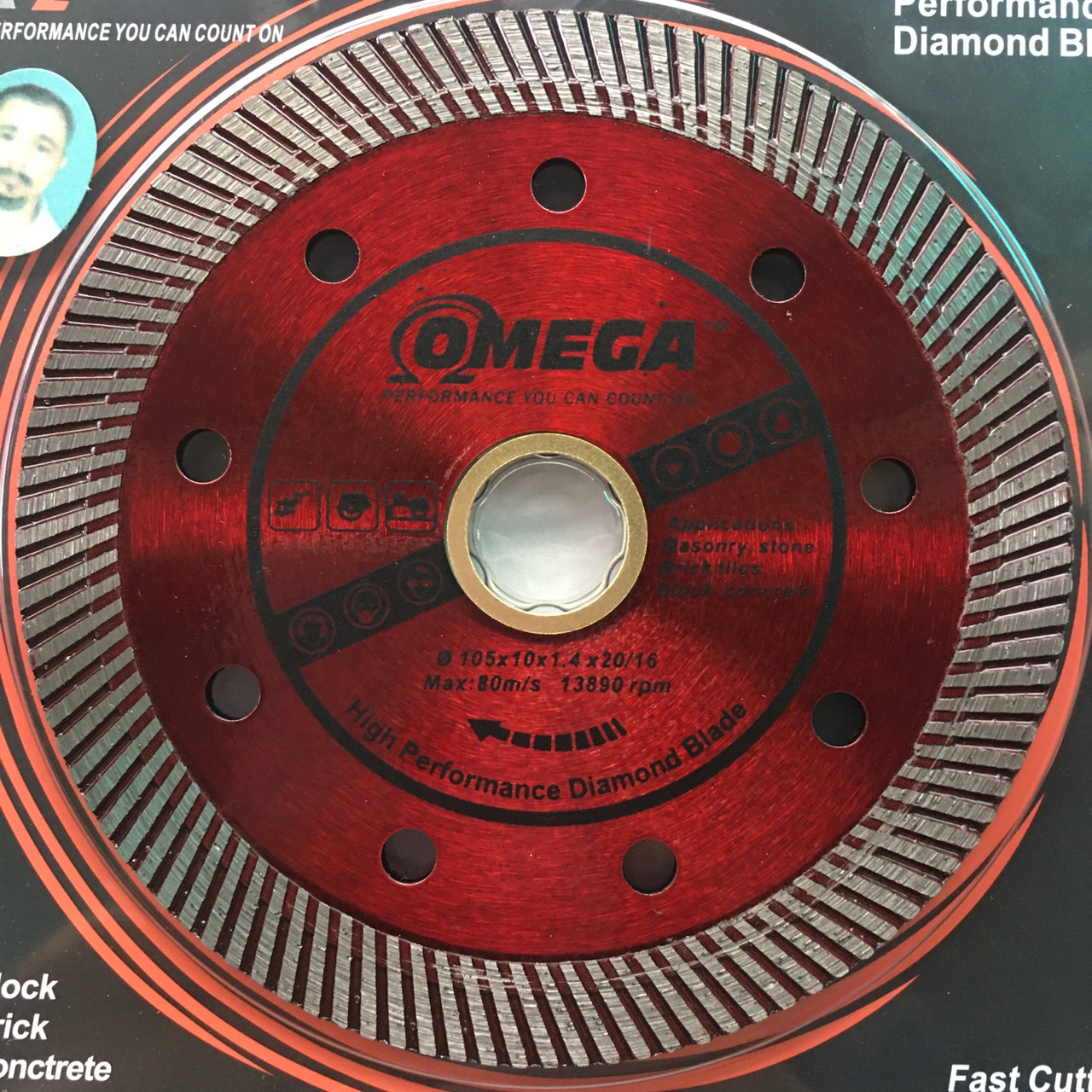 Lưỡi cắt gạch đa năng omeg 110mm 105mm, lưỡi cắt bê tông đa năng 1 tấc, lưỡi cắt đá hoa cương, lưỡi cắt tường 105mm đa năng
