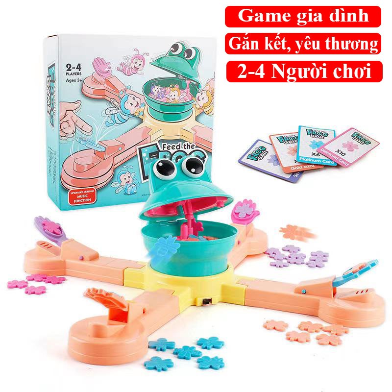 Trò chơi gia đinh nhiều người chơi ,Ếch điện ăn côn trùng , game gia đình giải trí vui nhộn, Hạn chế được việc sự dụng điện thoại