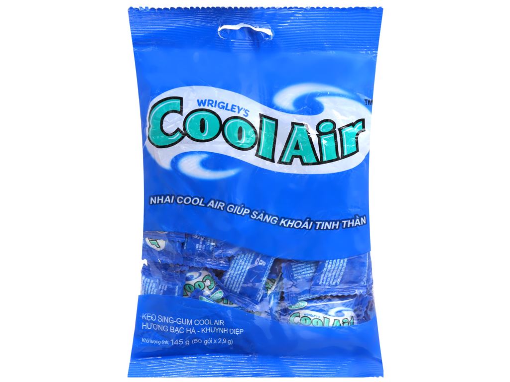 Kẹo Sing-gum Cool Air Hương Bạc Hà Khuynh Diệp Gói 145g