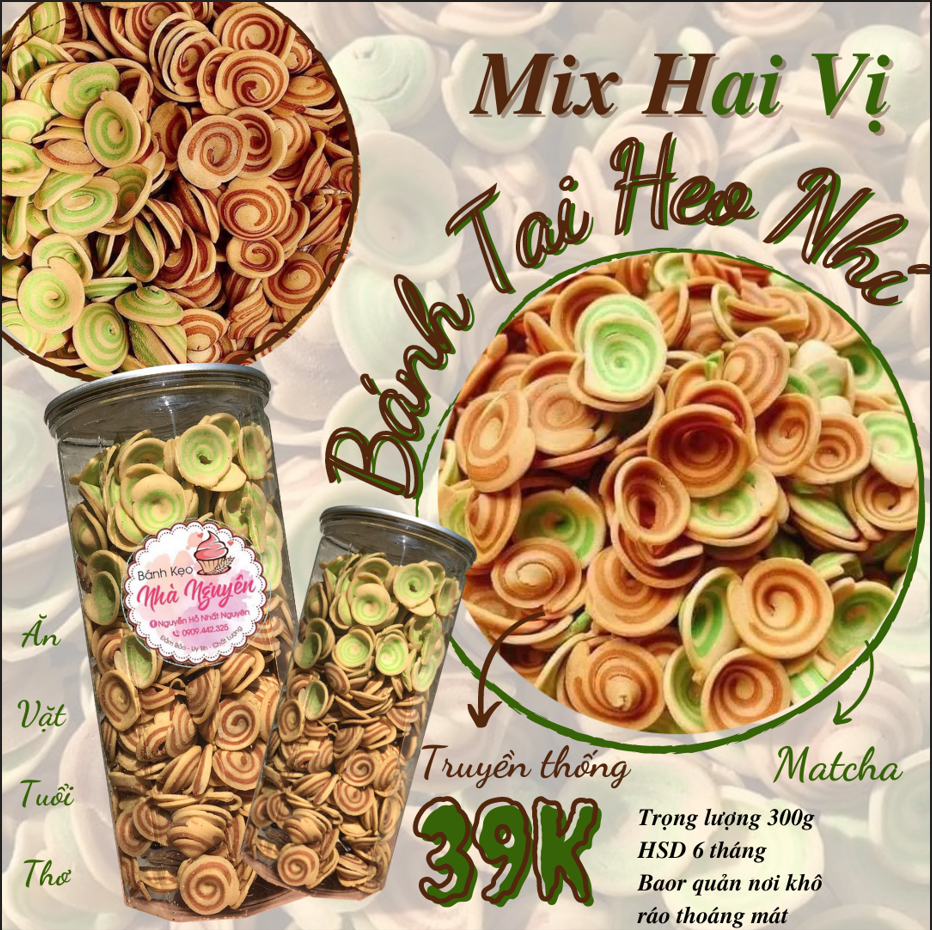 BÁNH TAI HEO NHÍ MIX 2 VỊ