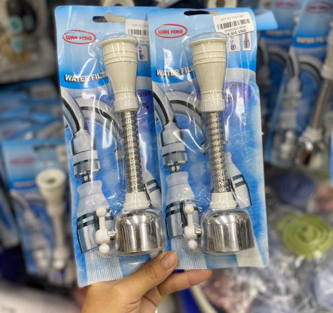 Đầu Vòi Nước Tăng Áp Turbo Flex Cho Vòi Bồn Rửa Xoay 360 Độ Tiện Dụng