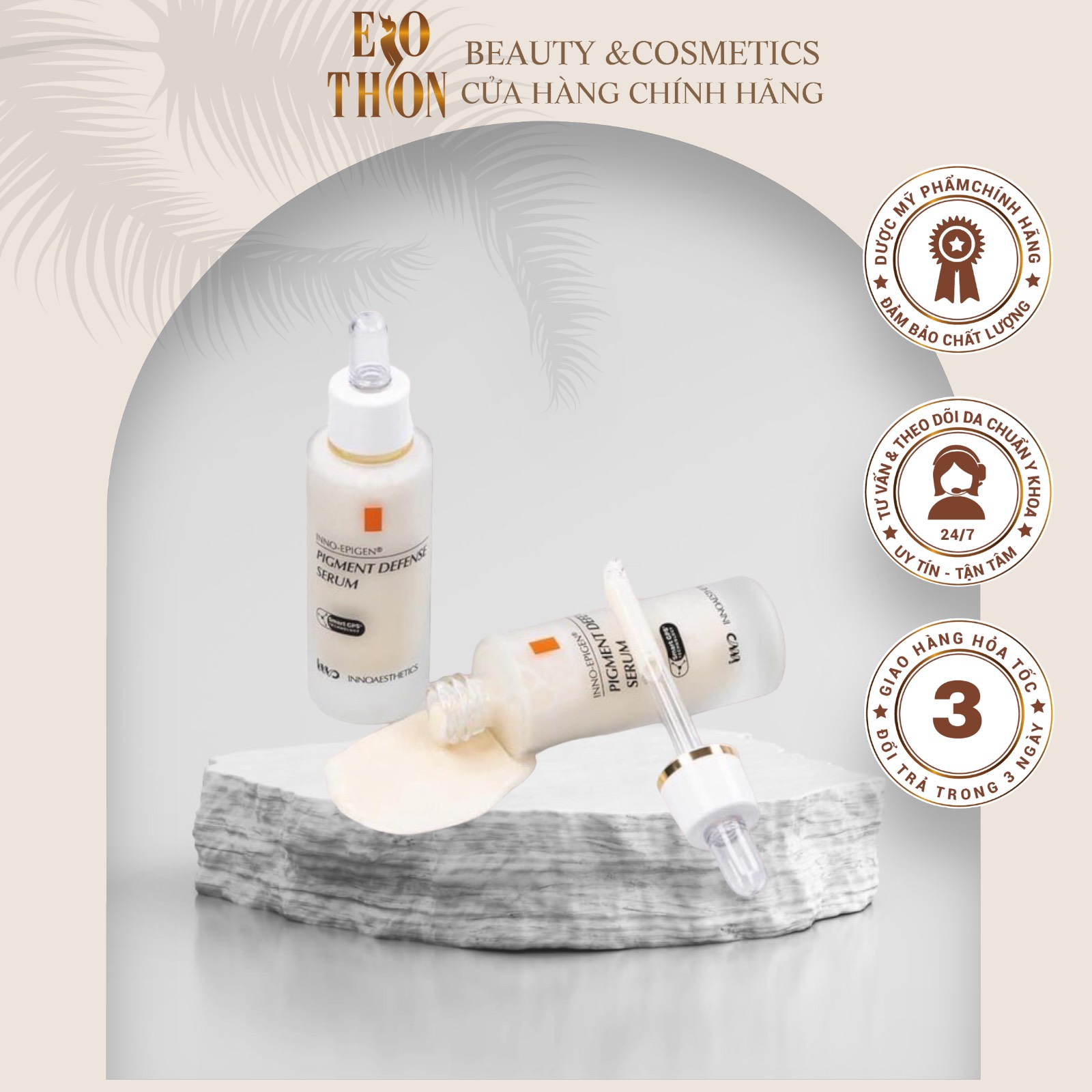 Huyết thanh innoaesthetics inno-derma pigment defense serum sáng da- giảm sạm nám