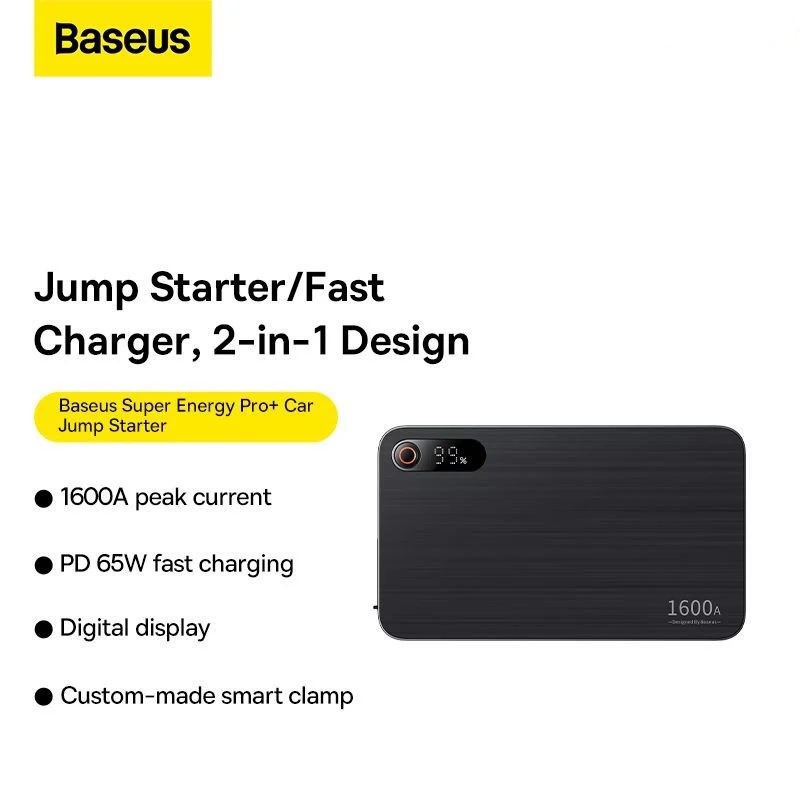 Bộ kích nổ xe hơi ôtô đa năng baseus super energy car jump starter kiêm pin dự phòng 10000-30000mah