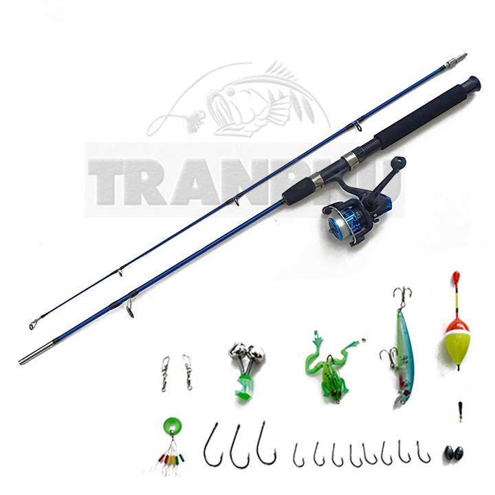 BỘ CẦN CÂU SHIMANO 2 KHÚC ĐẶC 1m65 MÁY YF200 + TẶNG KÈM 8 PHỤ KIỆN (*Kim Thủy)