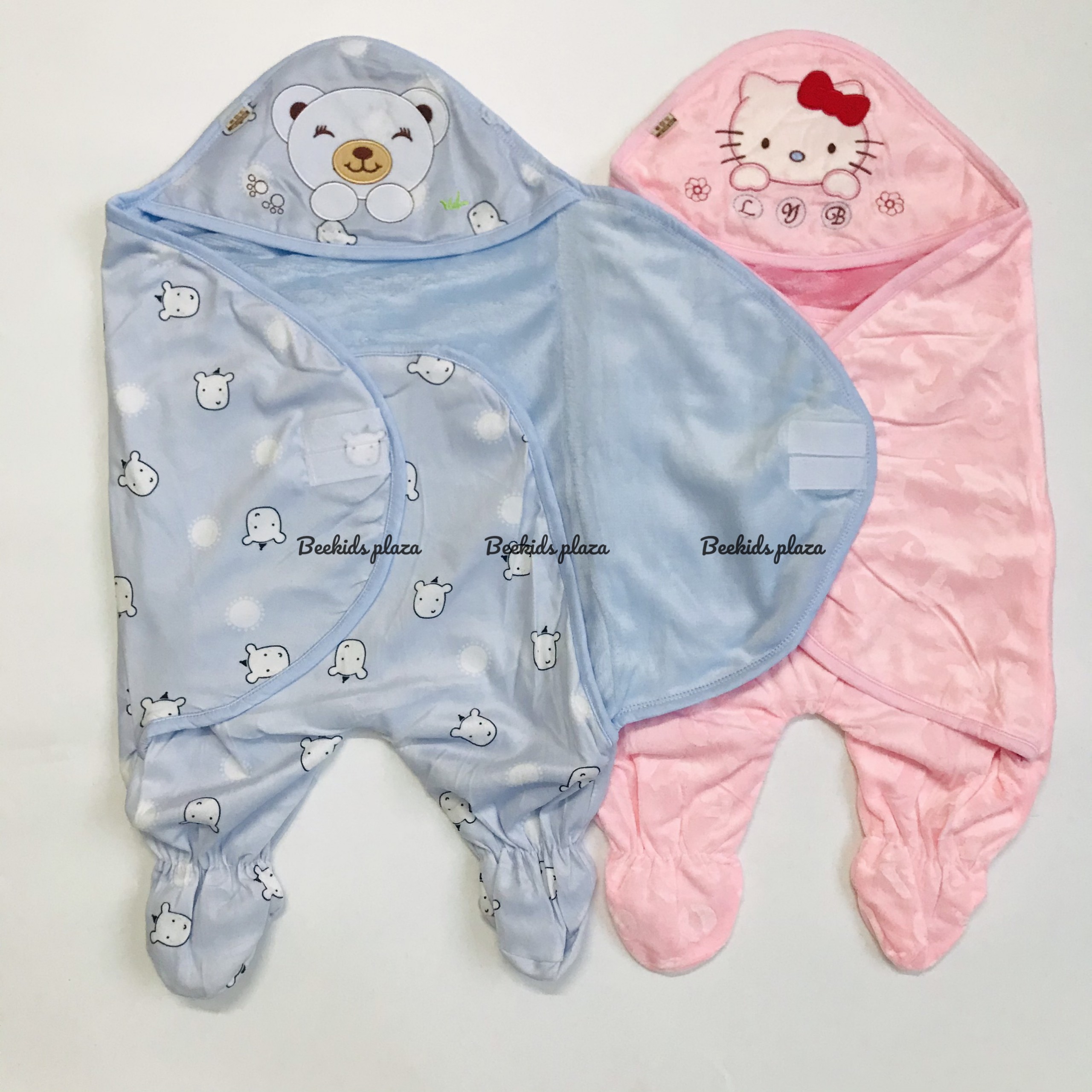 Khăn choàng nhung có chân/ túi ngủ ấm cho bé sơ sinh - BEEKIDSPLAZA
