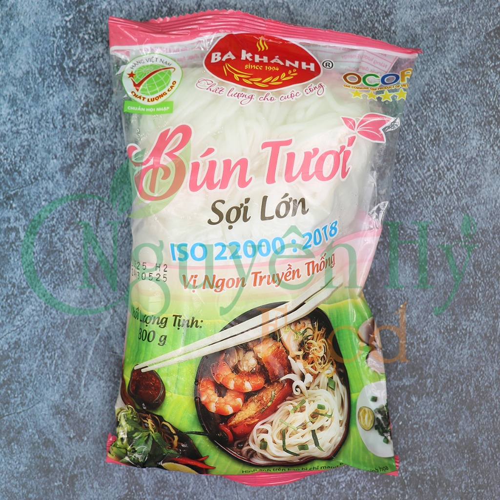 Bún Tươi Sợi Lớn Ba Khánh - 300g