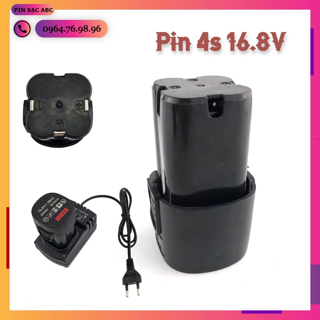 bộ sạc pin 4 cell 16.8V cho máy khoan pin