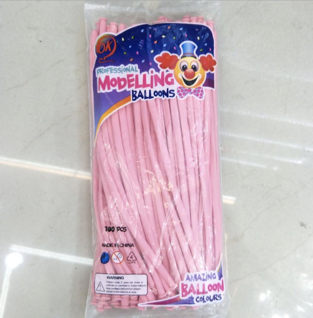 Bóng bay dài màu pastel hàng 260 - 1 bịch 100 quả