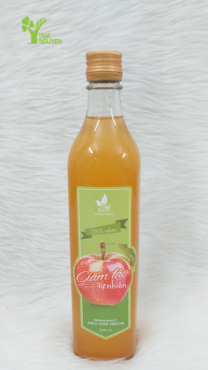 Giấm táo tinh khiết tự nhiên Viet Healthy - 500ml (Táo New Zealand)