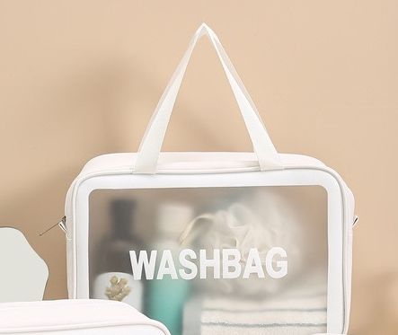 Túi Đựng Mỹ Phẩm WASHBAG Chống Nước Da Pu Nhựa PVC Trong Suốt TWB007