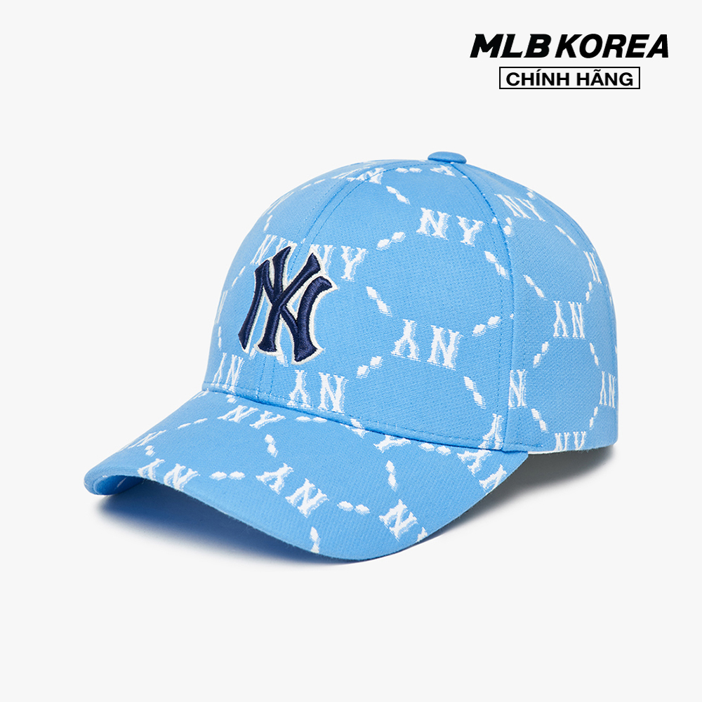 Mlb - nón bóng chày thời trang monogram ball 3acpm032n-50bls