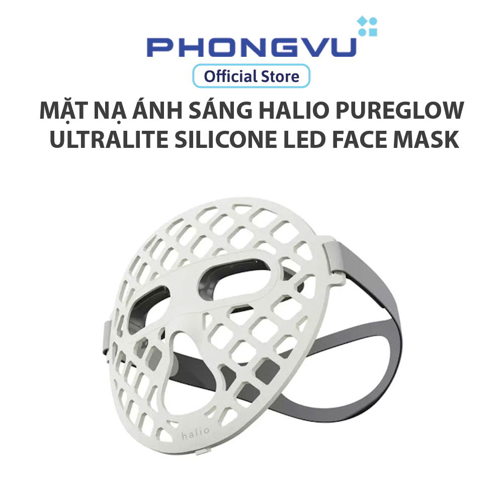 Mặt Nạ Ánh Sáng Sinh Học Halio PureGlow Ultralite Silicone LED Face Mask - Bảo hành 12 tháng