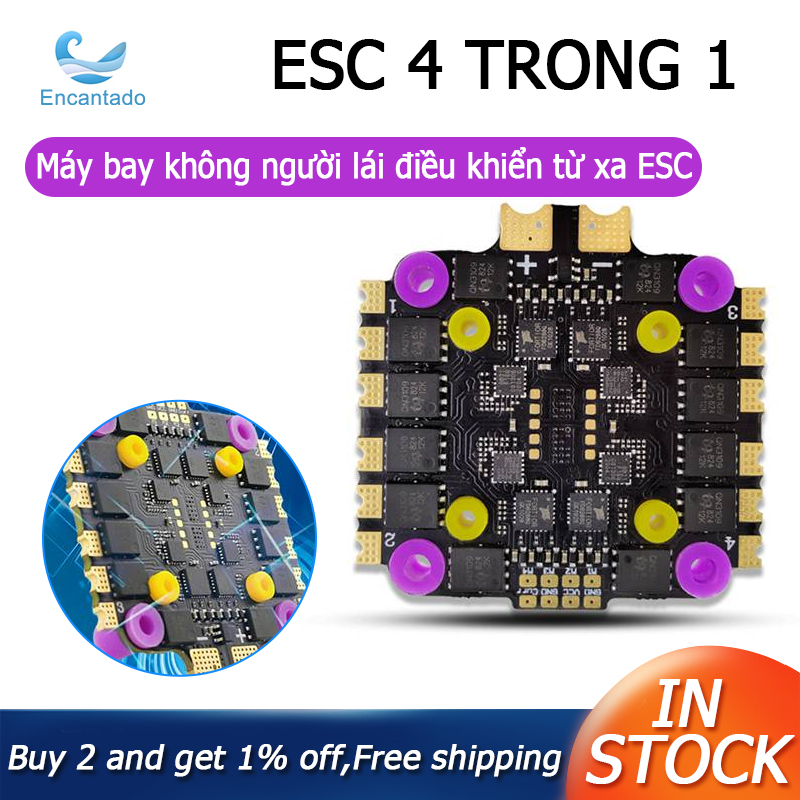 8B45A 4In1 ESC Board for 45A BLHeli-S DShot150/300/600 20X20/30.5X30.5mm Double Hole Distance FPV RC Drone Part