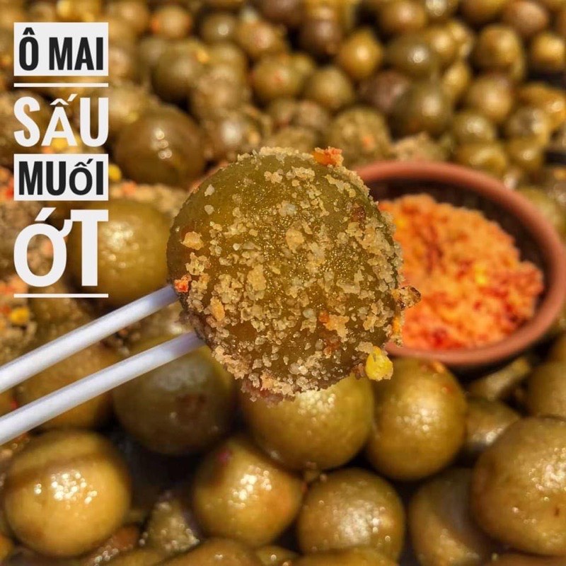 Ô Mai Sấu Bao Tử , ô mai mơ Giòn Cay Lon 500Gr[Loại Đặc Biệt] Hàng ngon nhà làm