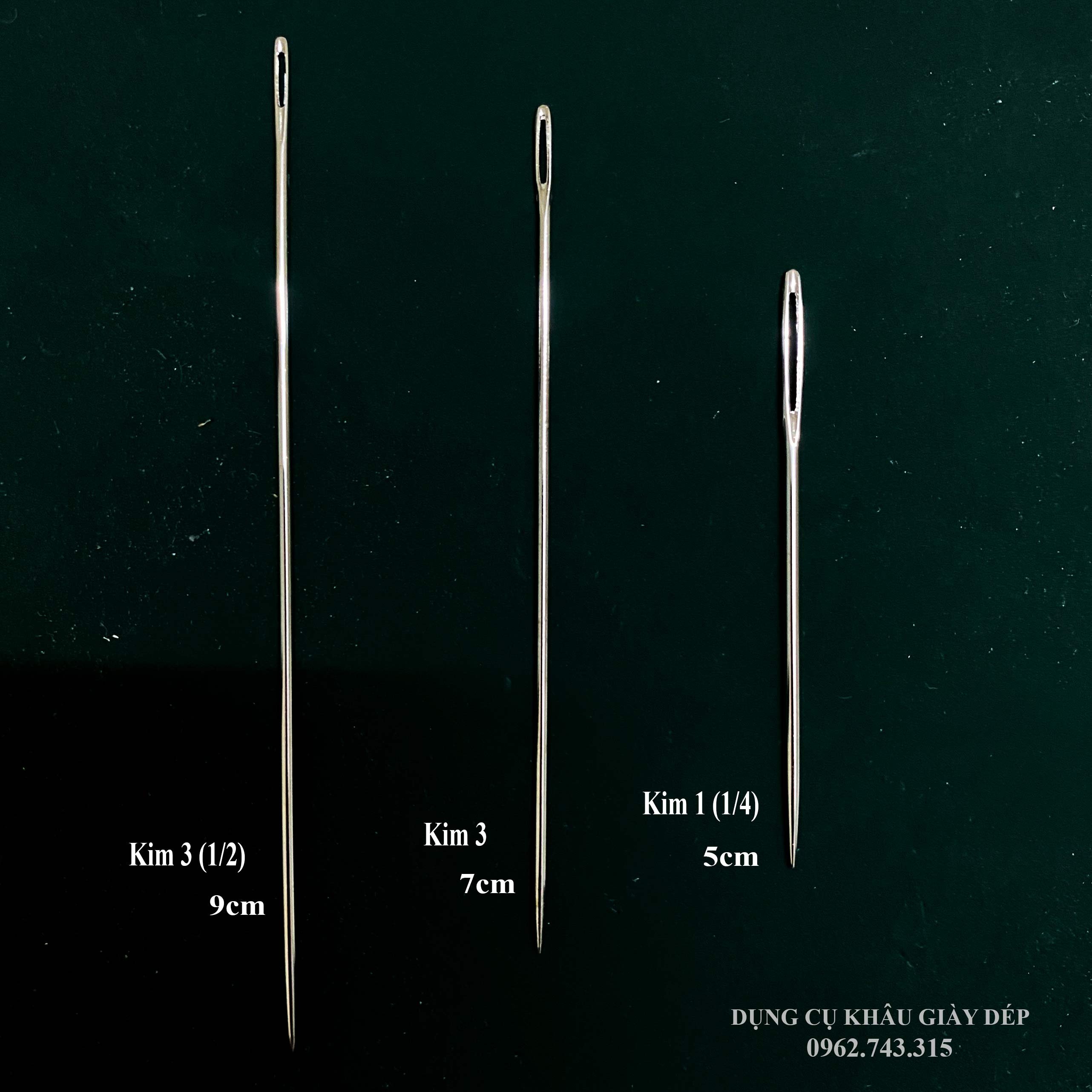 Kim khâu xỏ lỗ khâu thân giày, ví, dây lưng, bạt