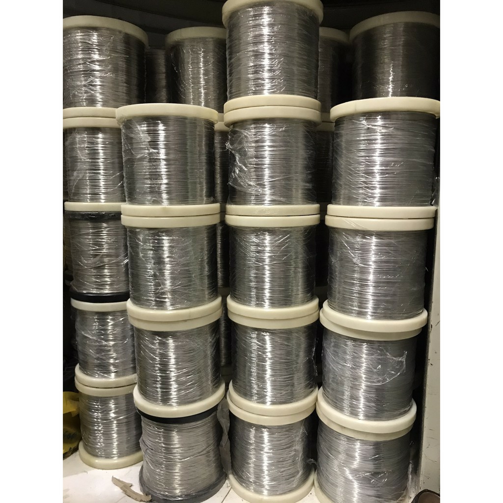 [HCM]Dây Inox Trục 304 - Dây thép không gỉ rỉ - Loại mềm dẻo uốn được