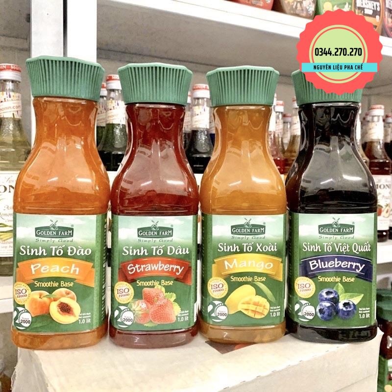 【HOT SALE】 Sinh Tố Golden Farm 1L (50  trái cây tươi cô đặc) - Date mới