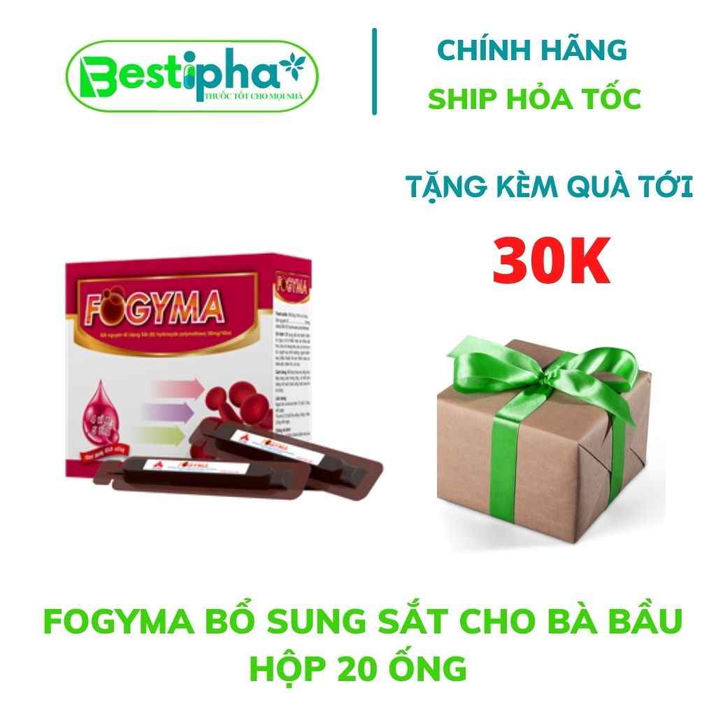 Fogyma bổ sung sắt cho bà bầu hộp 20 ống