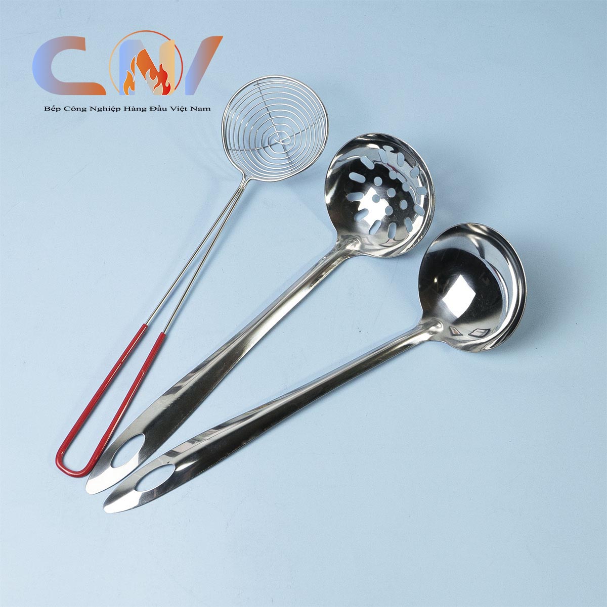 Muôi múc topping, muỗng ăn lẩu inox 304 CNV
