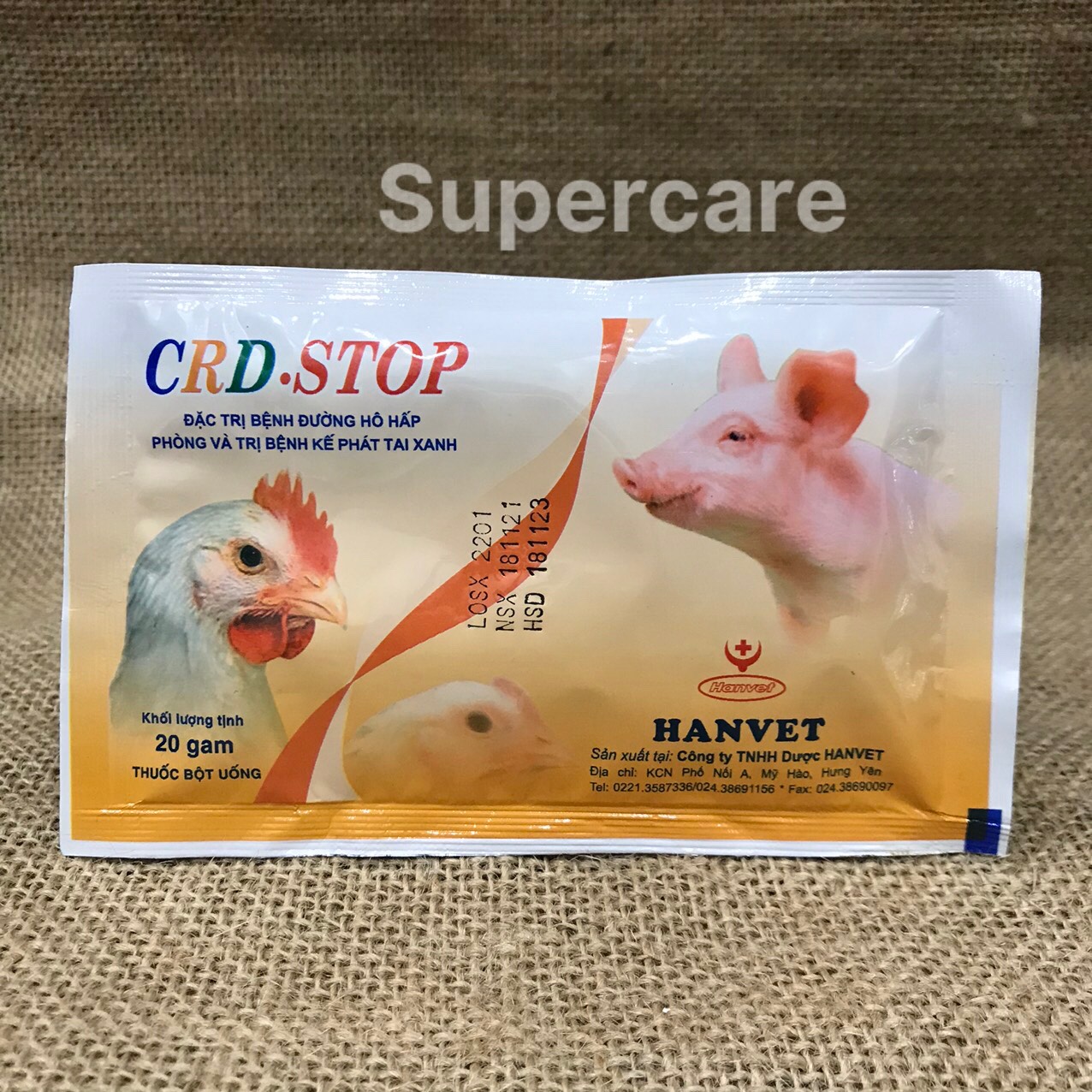[Date 04.10.2024] CRD Stop 20Gr - Bệnh Đường Hô Hấp Chó Mèo Gia Súc Gia Cầm