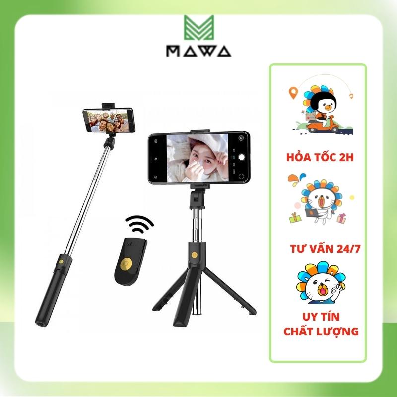 Gậy chụp ảnh tự sướng Selfiecom K07 - Tích hợp 3 chân tripod và remote bluetooth chụp từ xa