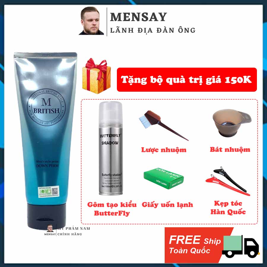 Kem ép side tóc BRITISH M Men's Style Down Perm 200g