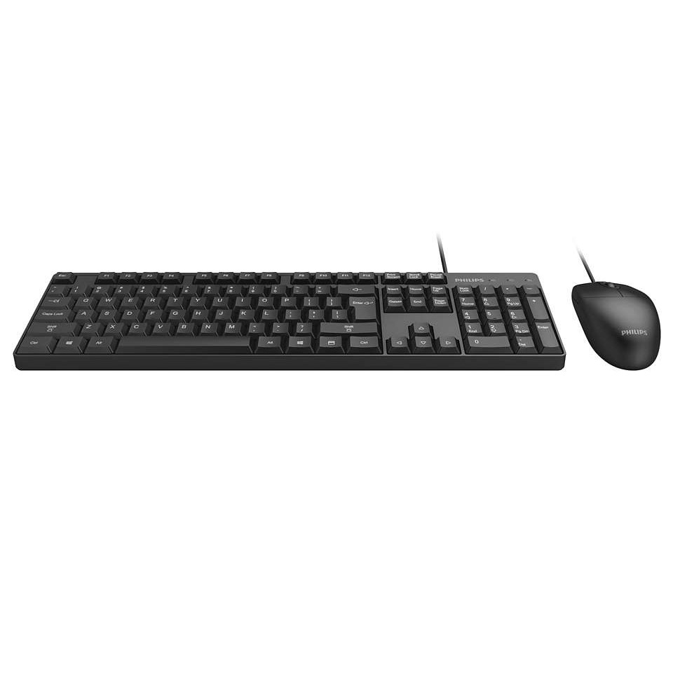Combo chuột bàn phím philips spk6254 + philips spk7234 - hàng nhập khẩu chính hãng