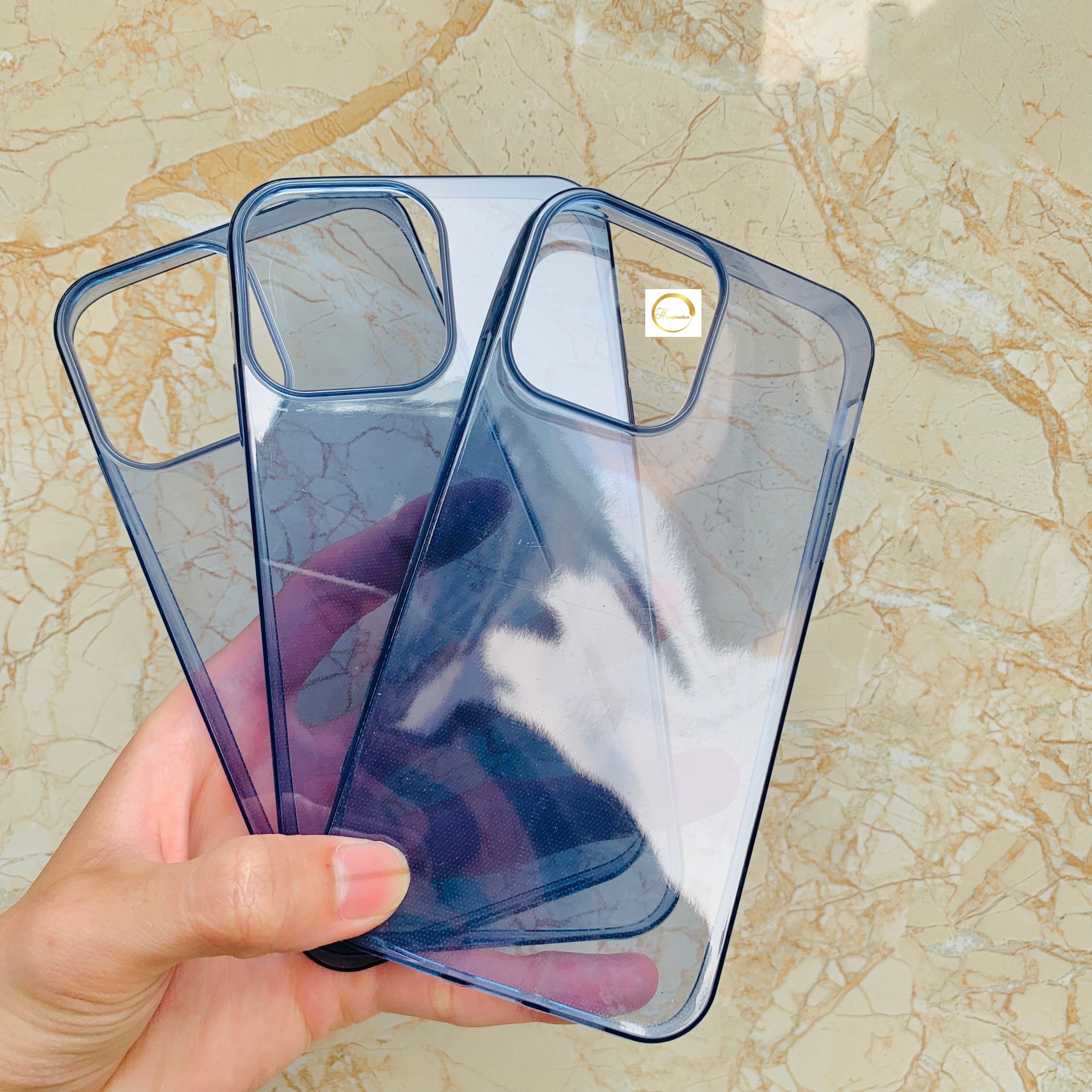 Ốp lưng dành cho vỏ xr độ lên 13pro / 14pro - ốp silicon loại 1 dày dặn khít đẹp màu xanh nhạt