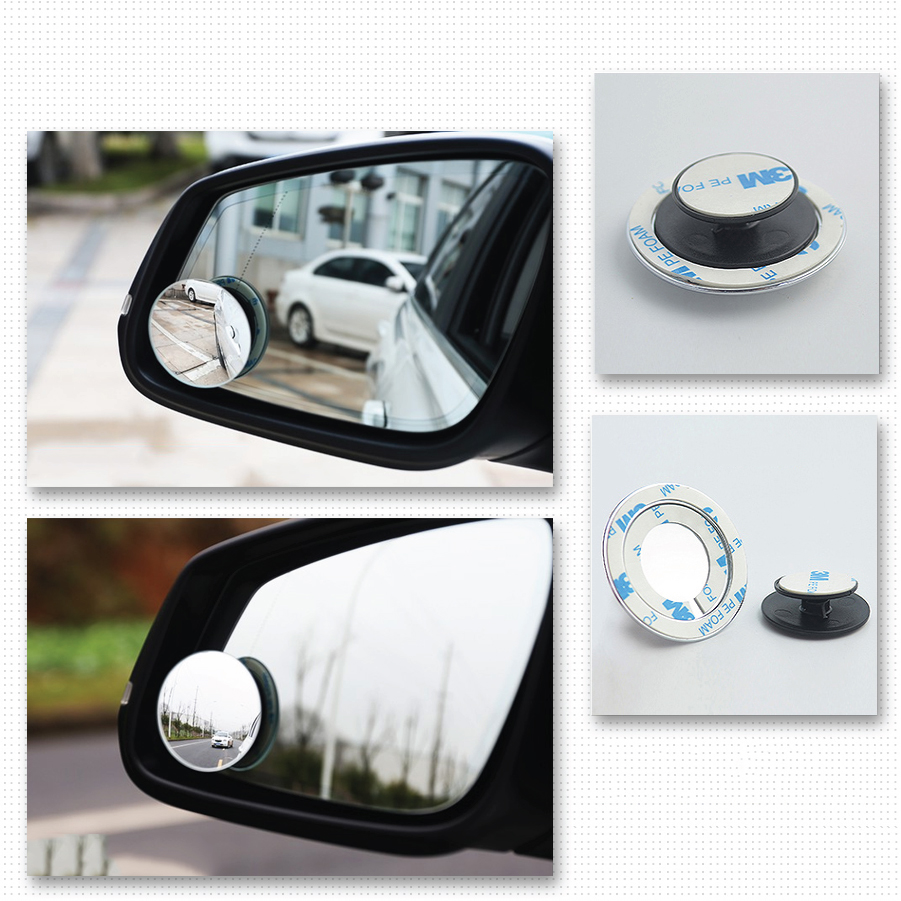 Bộ 2 Gương Cầu Lồi Cao Cấp Giúp Tăng Góc Nhìn Cho Xe Hơi