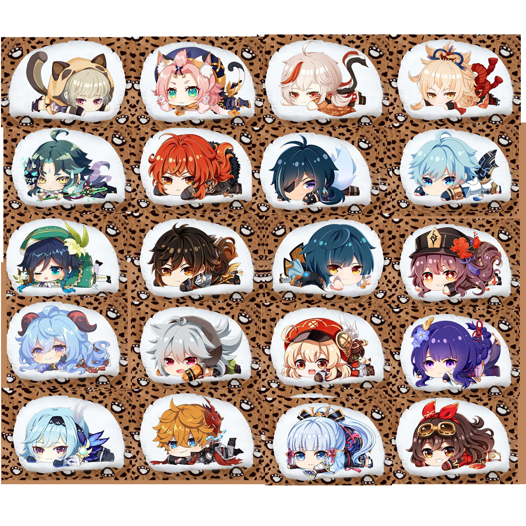 Gối ôm Gối ngủ in 2 mặt Anime chibi hu tao eula Chongyun raiden shogun Kaeya Razor Xingqiu kazuha Diona kamisato ayaka diluc xiao venti zhongli  Genshin Impact