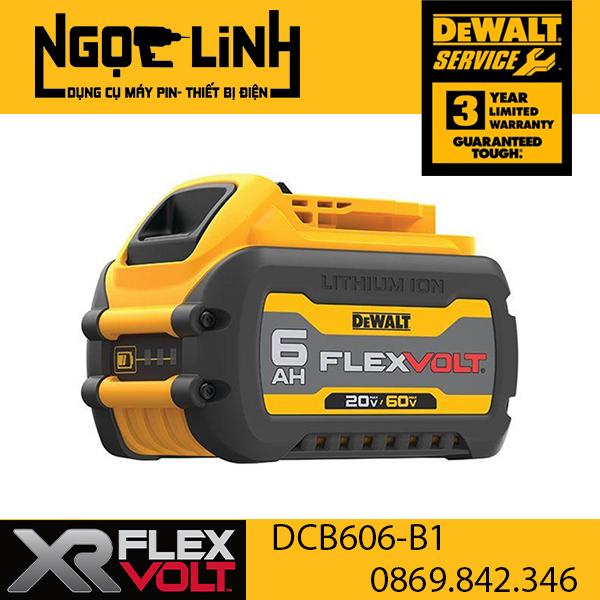 Pin flexvolt dewalt dcb606-kr