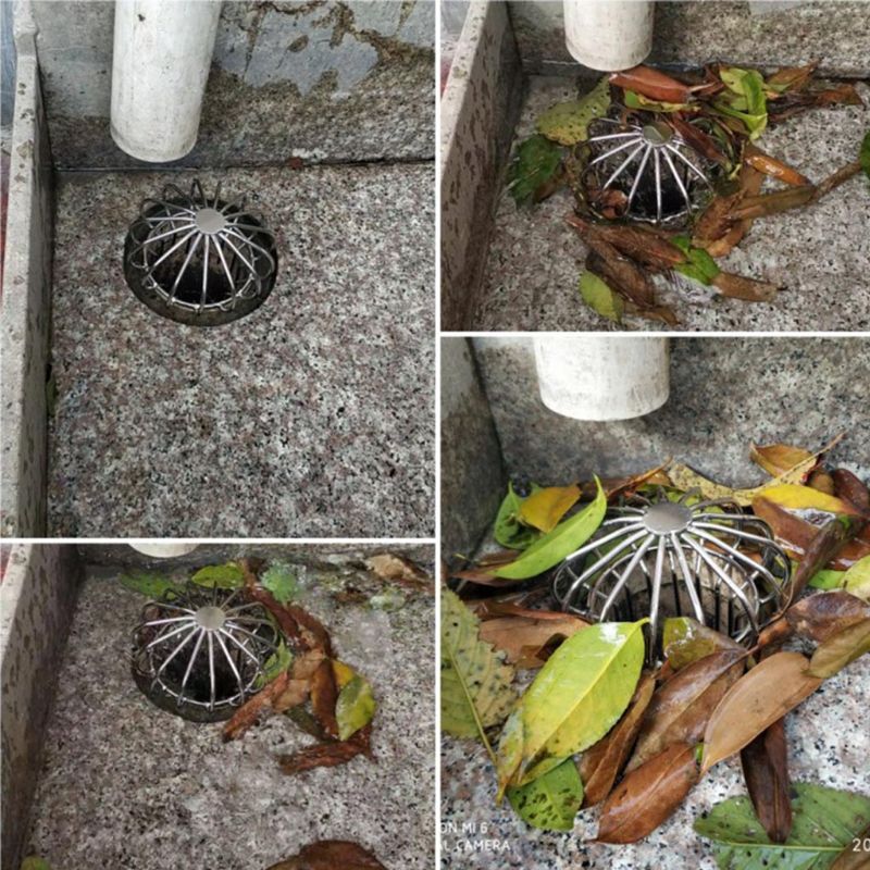 [HCM]Cầu chắn rác sân thượng INOX 304 D114 (hàng cao cấp dày)