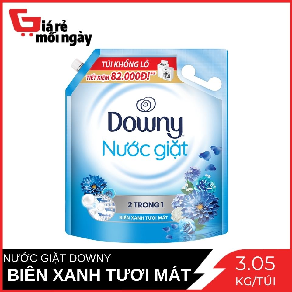 Nước giặt downy biển xanh tươi mát túi 3.15 / 3.05kg