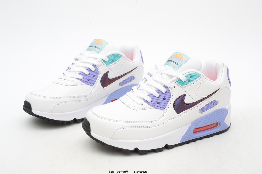 Nike air max 90 se 2 gs 'white dark purple dust' cz4500-100